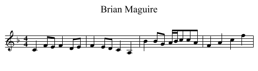 Brian Maguire - staff notation