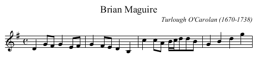 Brian Maguire - staff notation