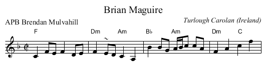 Brian Maguire - staff notation