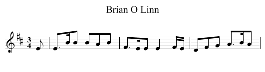 Brian O Linn - staff notation