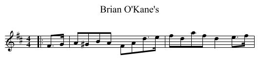 Brian O'Kane's - staff notation