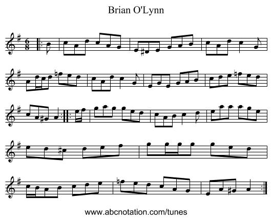 Brian O'Lynn - staff notation