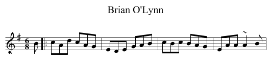 Brian O'Lynn - staff notation