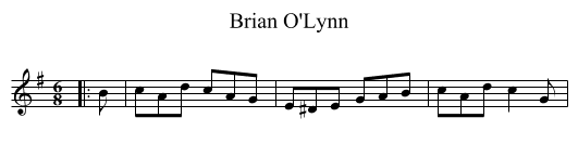Brian O'Lynn - staff notation