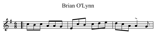 Brian O'Lynn - staff notation