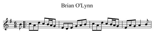 Brian O'Lynn - staff notation