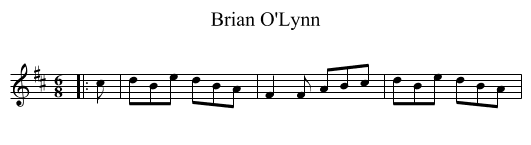 Brian O'Lynn - staff notation