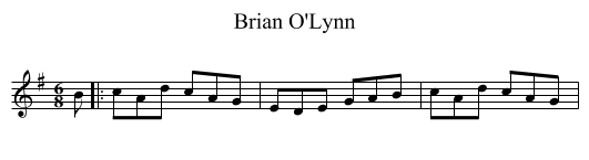 Brian O'Lynn - staff notation