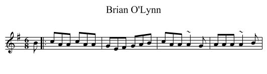 Brian O'Lynn - staff notation