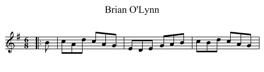 Brian O'Lynn - staff notation
