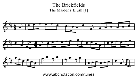 Brickfields, The - staff notation