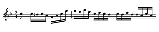 Bricklayer's Hornpipe [1] - staff notation