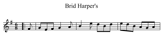 Brid Harper's - staff notation