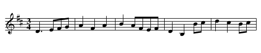 Bríd Óg Ní Mhaille - staff notation