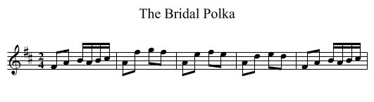 Bridal Polka, The - staff notation