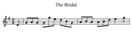 Bridal, The - staff notation