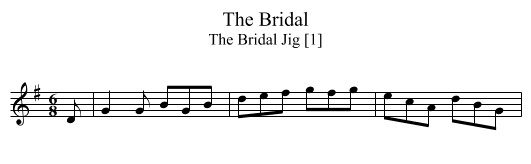 Bridal, The - staff notation