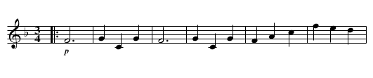 BRIDAL VALSE - staff notation