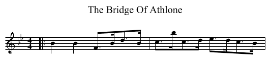 Bridge Of Athlone, The  - staff notation