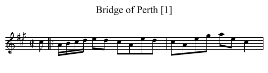 Bridge of Perth [1] - staff notation