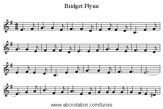 Bridget Flynn - staff notation