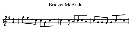 Bridget McBride - staff notation