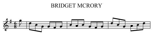 BRIDGET MCRORY - staff notation