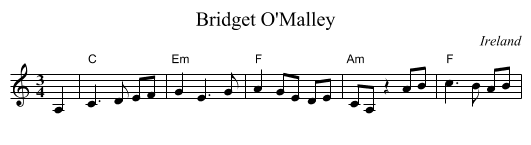 Bridget O'Malley - staff notation
