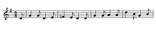Bridgwater Fair - staff notation