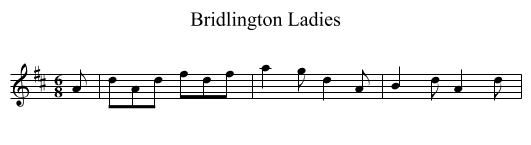 Bridlington Ladies - staff notation