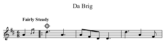 Brig, Da - staff notation