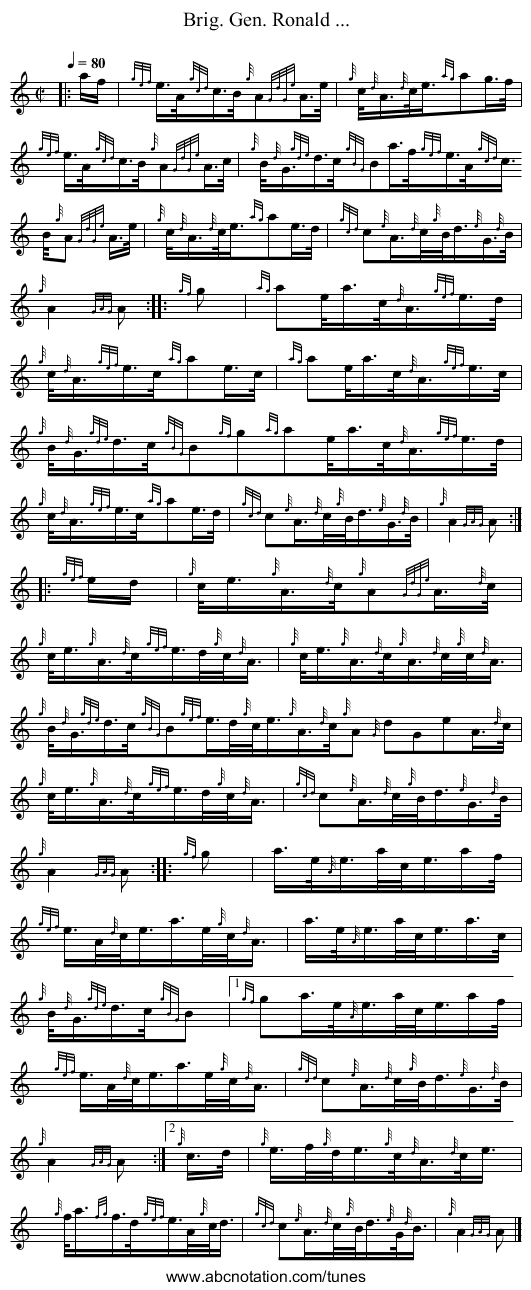 Brig. Gen. Ronald ... - staff notation