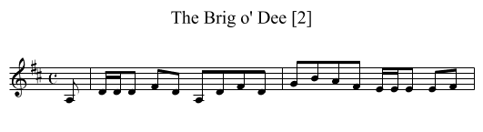 Brig o' Dee [2], The - staff notation
