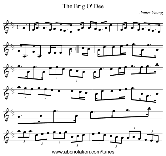 Brig O' Dee, The - staff notation