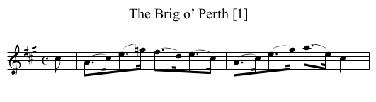 Brig o’ Perth [1], The - staff notation