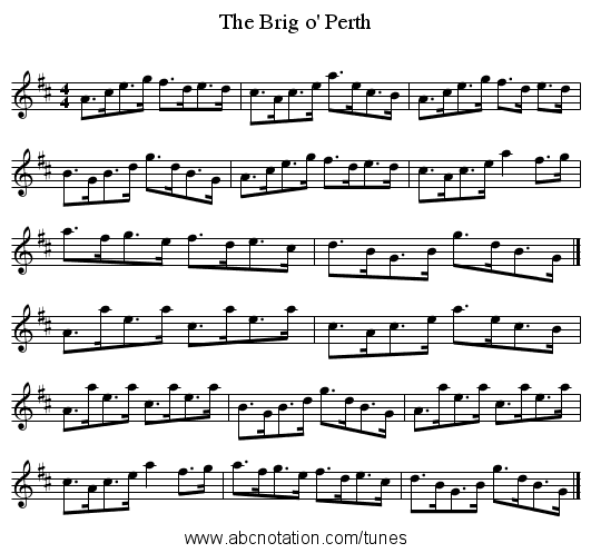 Brig o' Perth, The - staff notation