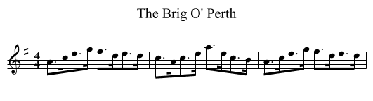 Brig O' Perth, The  - staff notation