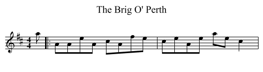 Brig O' Perth, The  - staff notation