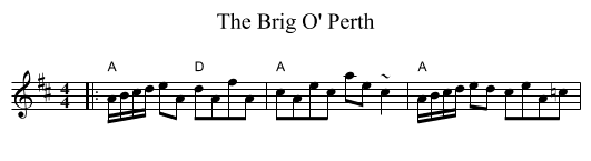 Brig O' Perth, The  - staff notation