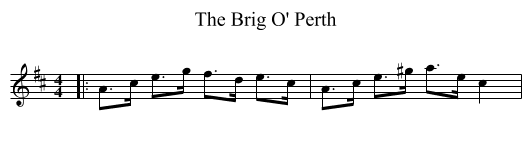 Brig O' Perth, The  - staff notation