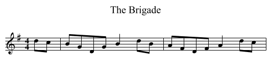 Brigade, The  - staff notation