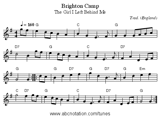 Brighton Camp - staff notation