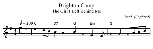 Brighton Camp - staff notation
