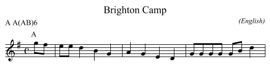 Brighton Camp - staff notation