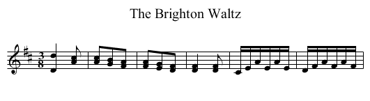 Brighton Waltz, The - staff notation