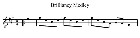 Brilliancy Medley - staff notation
