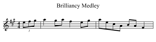 Brilliancy Medley - staff notation