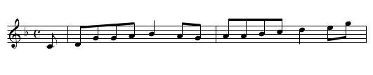 Bring Home the Bride - staff notation
