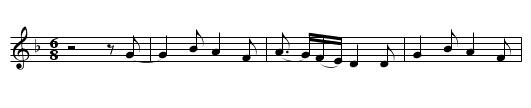 Bring Us In Good Ale - staff notation