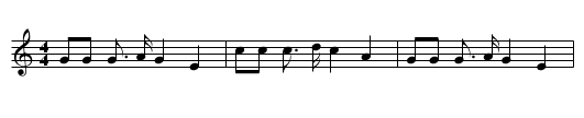 Bringing In the Sheaves - staff notation